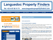 Tablet Screenshot of languedocpropertyfinders.com